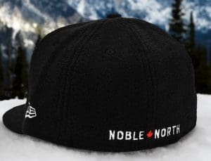 North Star Black Micro Fleece 59Fifty Fitted Hat by Noble North x New Era Back