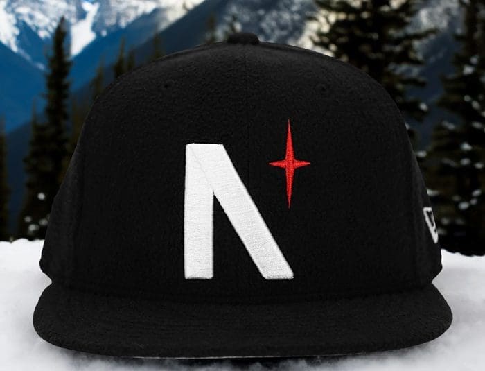 North Star Black Micro Fleece 59Fifty Fitted Hat by Noble North x New Era