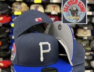 Pittsburgh Pirates Navy Blue Azure 59Fifty Fitted Hat by MLB x New Era