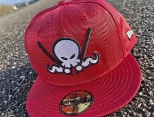 Red Phantom OctoSlugger 59Fifty Fitted Hat by Dionic x New Era