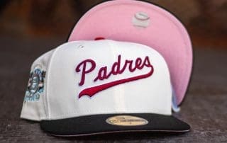 San Diego Padres Stadium Patch Off White Black 59Fifty Fitted Hat by MLB x New Era