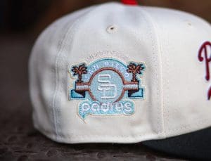 San Diego Padres Stadium Patch Off White Black 59Fifty Fitted Hat by MLB x New Era Side