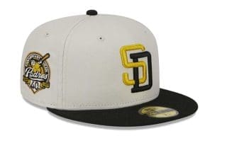 San Diego Padres Two-Tone Stone Black 59Fifty Fitted Hat by MLB x New Era