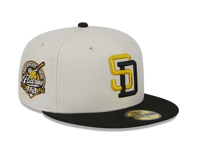 San Diego Padres Two-Tone Stone Black 59Fifty Fitted Hat by MLB x New Era