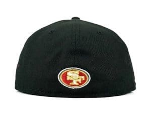 San Francisco 49ers 60th Anniversary Black 59Fifty Fitted Hat by NFL x New Era Back