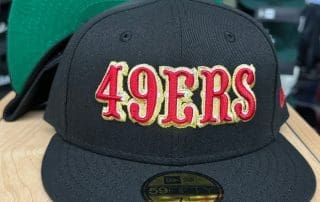 San Francisco 49ers Block Black Green 59Fifty Fitted Hat by NFL x New Era