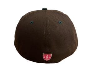Scholar Burnt Wood Dark Green 59Fifty Fitted Hat by Fitted Hawaii x New Era Back