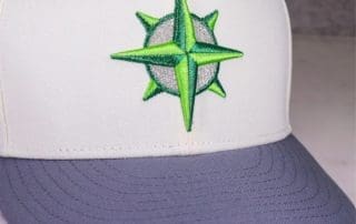 Seattle Mariners 2001 All-Star Game Chrome White Storm Gray 59Fifty Fitted Hat by MLB x New Era
