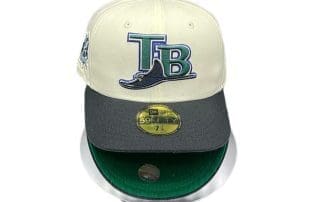 Tampa Bay Rays Chrome Black 59Fifty Fitted Hat by MLB x New Era