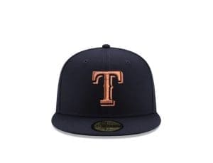 Texas Rangers 1995 All-Star Game Navy Copper 59Fifty Fitted Hat by MLB x New Era