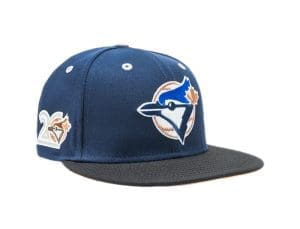 Toronto Blue Jays 20th Anniversary Blue Black 59Fifty Fitted Hat by MLB x New Era