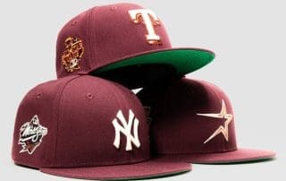Hat Club Bordeaux 59Fifty Fitted Hat Collection by MLB x New Era