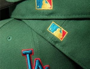Hat Club Color Story Cilantro Green Black 59Fifty Fitted Hat Collection by MLB x New Era Back