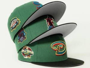 Hat Club Color Story Cilantro Green Black 59Fifty Fitted Hat Collection by MLB x New Era Front