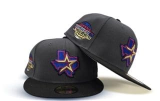 Houston Astros 2005 World Series Dark Gray Black 59Fifty Fitted Hat by MLB x New Era