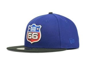 Inland Empire 66ers Blue Black 59Fifty Fitted Hat by MiLB x New Era Left