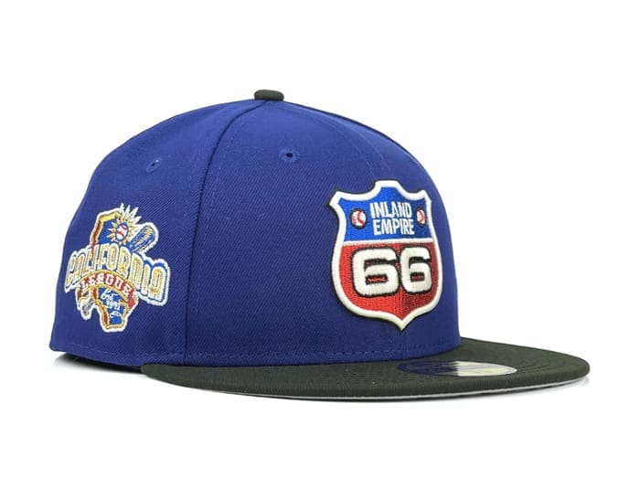 Inland Empire 66ers Blue Black 59Fifty Fitted Hat by MiLB x New Era