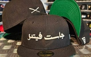JustFitteds Arabic Script Logo Glow In The Dark 59Fifty Fitted Hat by JustFitteds x New Era