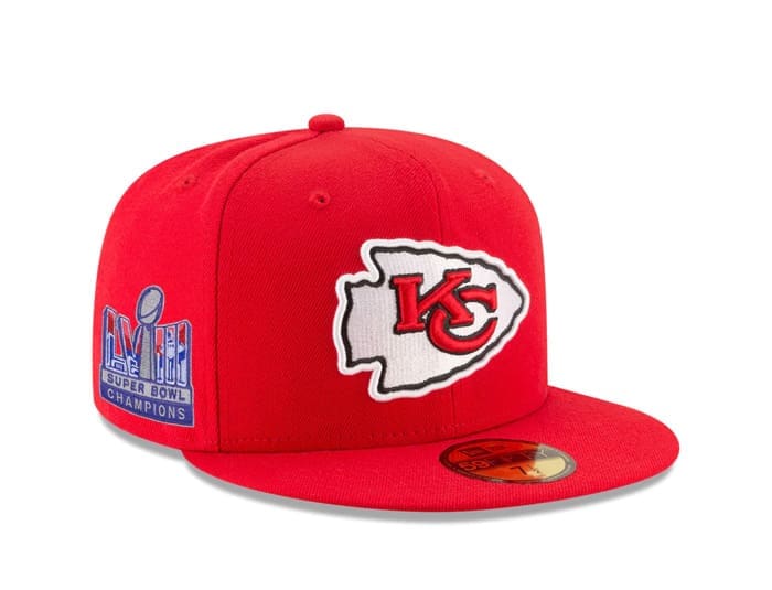Kansas City Chiefs Super Bowl LVIII Champions 59Fifty Fitted Hat by NFL x New Era