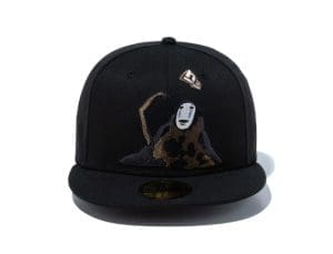 Kaonashi Black 59Fifty Fitted Hat by Spirited Away x New Era Front