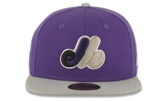 Montreal Expos Purple Gray 59Fifty Fitted Hat by MLB x New Era