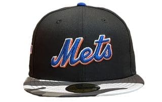 New York Mets 25th Anniversary Metallic Camo 59Fifty Fitted Hat by MLB x New Era