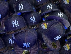 New York Yankees 1999 World Series Denim Orange 59Fifty Fitted Hat by MLB x New Era