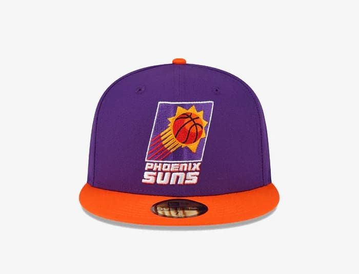 Phoenix Suns Purple Orange 59Fifty Fitted Hat by NBA x New Era