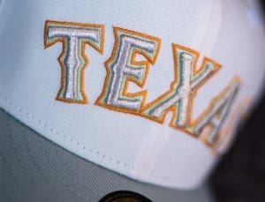 Texas Rangers Final Season White Light Seafoam 59Fifty Fitted Hat by MLB x New Era Front