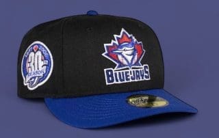 Toronto Blue Jays 30th Anniversary Black Royal Blue 59Fifty Fitted Hat Collection by MLB x New Era