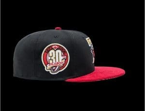Toronto Blue Jays T-Bird Scarlett Roses 59Fifty Fitted Hat by MLB x New Era Patch