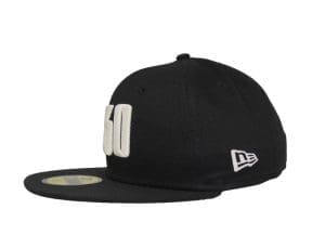 030 Black 59Fifty Fitted Hat by Justfitteds x New Era Left