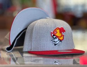 Albuquerque Dukes Heather Red Bill 59Fifty Fitted Hat by MiLB x New Era