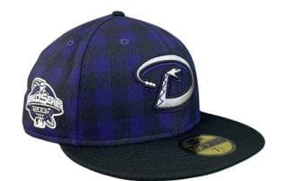Arizona Diamondbacks 2001 World Series Purple Black 59Fifty Fitted Hat by MLB x New Era