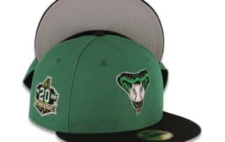 Arizona Diamondbacks 20th Anniversary Green Black 59Fifty Fitted Hat by MLB x New Era