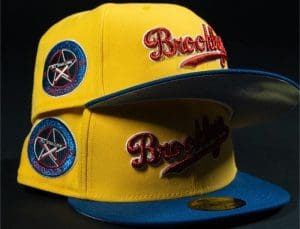 Brooklyn Dodgers 1949 All-Star Game Blue Yellow 59Fifty Fitted Hat by MLB x New Era