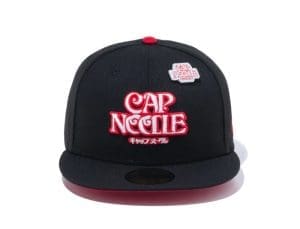 Cap Noodle Black 59Fifty Fitted Hat by Nissin Cup Noodles x New Era Front