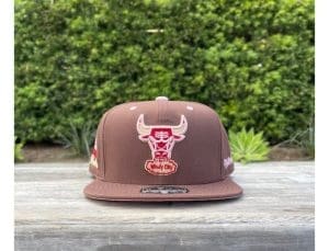 Chicago Bulls Brown Sugar Bacon Fitted Hat by NBA x Mitchell and Ness Front