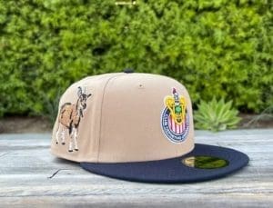 Chivas de Jalisco Goat SP Khaki Navy 59Fifty Fitted Hat by LMX x New Era