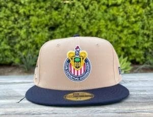 Chivas de Jalisco Goat SP Khaki Navy 59Fifty Fitted Hat by LMX x New Era Front