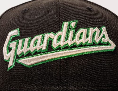 Cleveland Guardians Stadium Brown Camo 59Fifty Fitted Hat by MLB x New Era