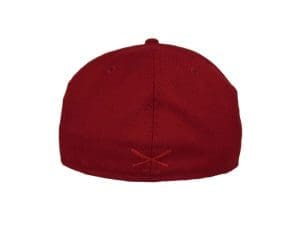 Crossed Bats Logo Cardinal Tonal 59Fifty Fitted Hat by JustFitteds x New Era Back