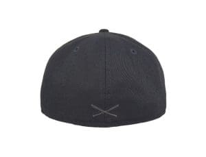 Crossed Bats Logo Graphite Tonal 59Fifty Fitted Hat by JustFitteds x New Era Back