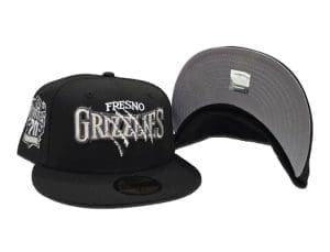 Fresno Grizzlies 20 Seasons Black Gray 59Fifty Fitted Hat by MiLB x New Era