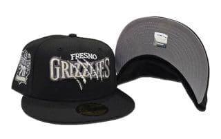 Fresno Grizzlies 20 Seasons Black Gray 59Fifty Fitted Hat by MiLB x New Era