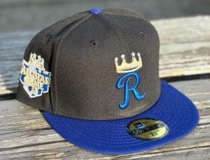 Kansas City Royals 2012 ASG 2-Tone Black Dark Royal 59fifty Fitted Hat by MLB x New Era
