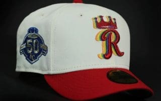 Kansas City Royals 50th Anniversary Off-White 59Fifty Fitted Hat by MLB x New Era