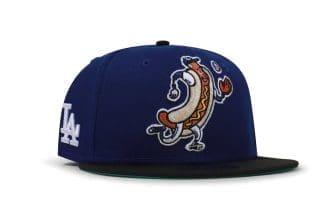Los Angeles Dodgers Dog Mascot Blue Black 59Fifty Fitted Hat by MLB x New Era