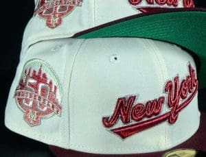 New York Mets 40th Anniversary Chrome Maroon 59Fifty Fitted Hat by MLB x New Era Right