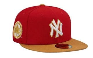 New York Yankees Rucker Legend Red Gold 59Fifty Fitted Hat by MLB x New Era